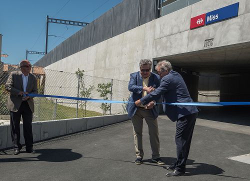 Inauguration de la gare de Mies